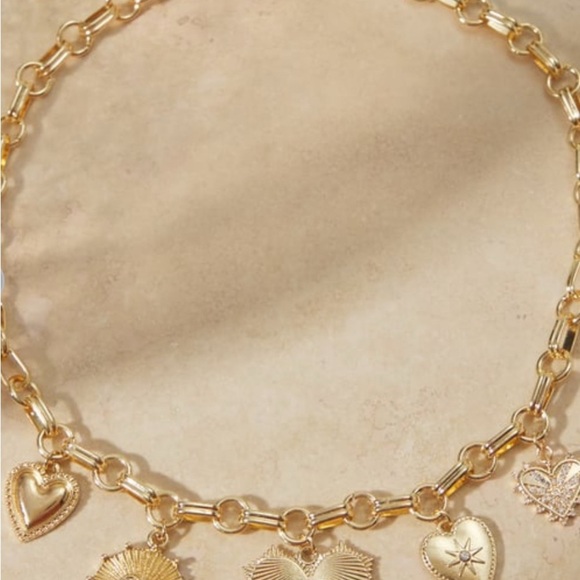 Altar’d State | Cubic Zirconia Heart Charm Necklace | NWT - Picture 4 of 4